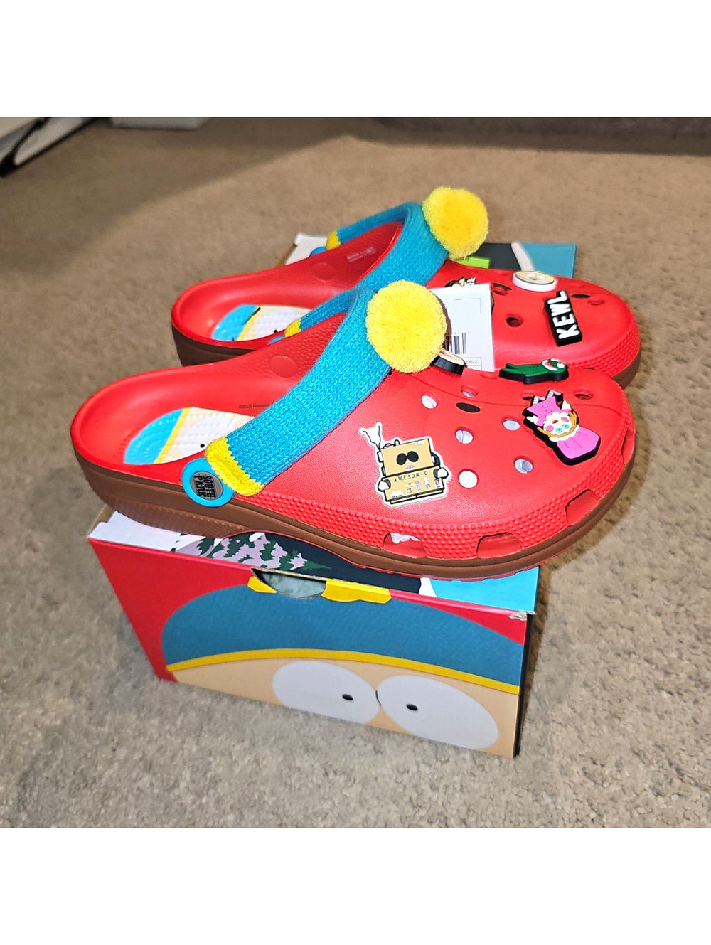 NEW Crocs South Park Eric Cartman Classic Clog Red/Blue Men's US 9 211500-90H